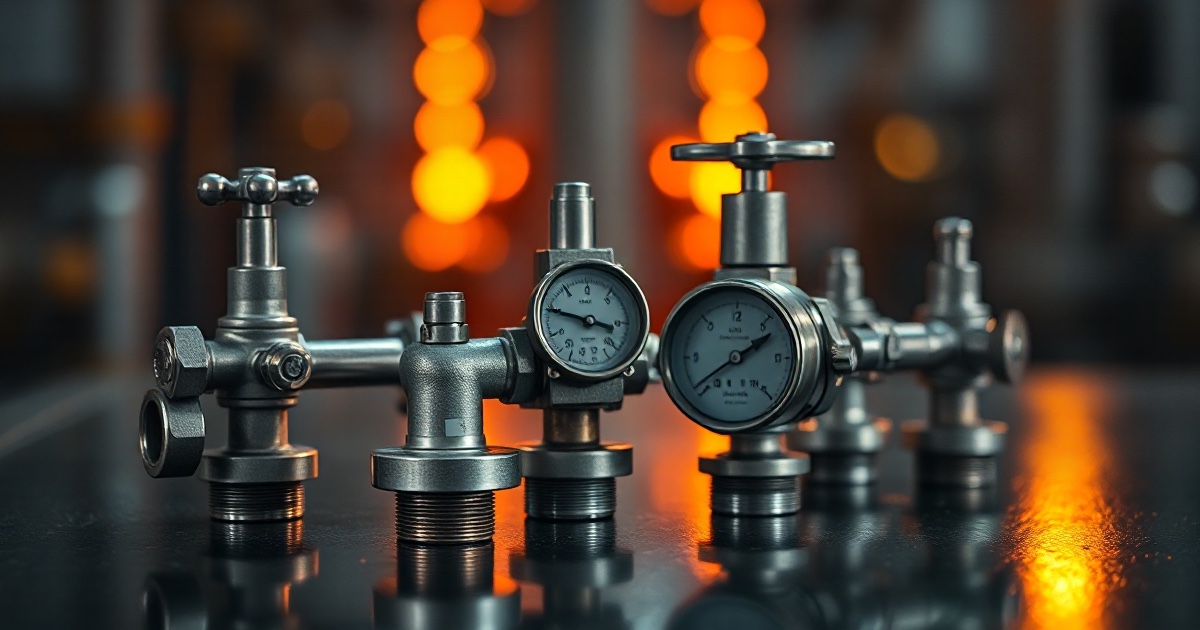 A cluster of polished steel oil pipeline valves and pressure gauges on a dark reflective industrial surface under dramatic amber and orange rim light with soft glowing bokeh, illustrating the June 19 2026 ThriveInMarkets evening review as WTI crude rebounded about 0.9 percent to roughly 77.33 dollars after renewed Israeli airstrikes on southern Lebanon killed at least 21 people and rattled the week-old US-Iran memorandum, with planned follow-up talks in Switzerland cancelled before Israel and Hezbollah agreed to renew their ceasefire, while US stock and bond markets stayed shut for the Juneteenth holiday with the S&P 500 last at 7,500.58 and the Nasdaq at 26,517.93, Bitcoin dipped toward 62,300 dollars before steadying near 63,000 dollars, Ethereum held near 1,701 dollars and spot gold eased about 1.25 percent to roughly 4,155 dollars on post-Fed real-yield pressure