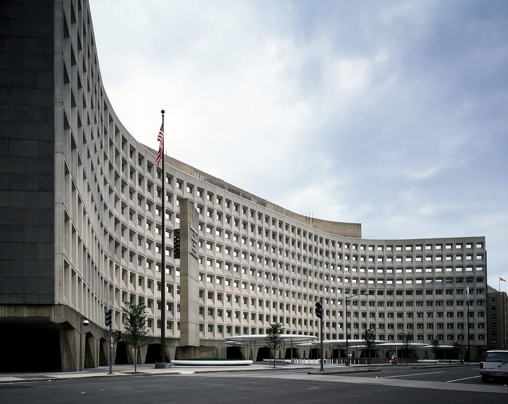 The Robert C. Weaver Federal Building, HUD headquarters in Washington, evening review inline for Oct 20 2026