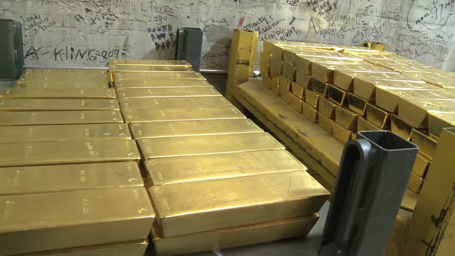 Gold bars stored at the West Point Mint, evening review for Oct 22 2026
