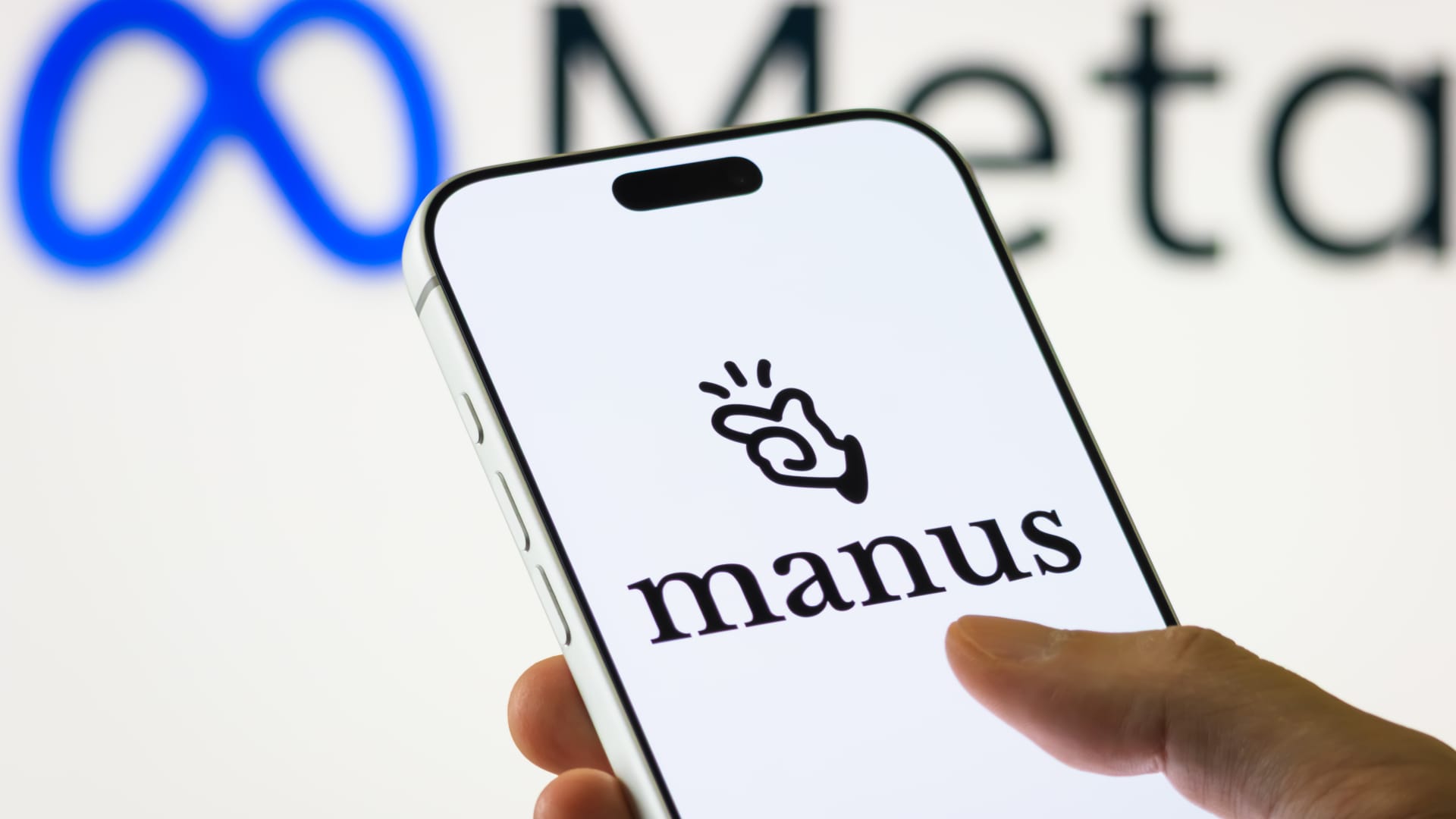 Meta Platforms corporate signage as China orders Meta to unwind $2 billion Manus AI acquisition on tech transfer concerns ahead of META Wednesday April 29 2026 earnings print