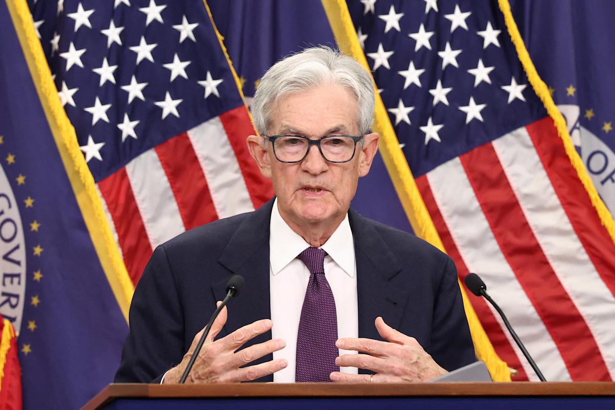 Federal Reserve Chair Jerome Powell who announced April 29 2026 he will remain on the Fed Board of Governors after his chairmanship ends May 15, denying Trump a vacancy