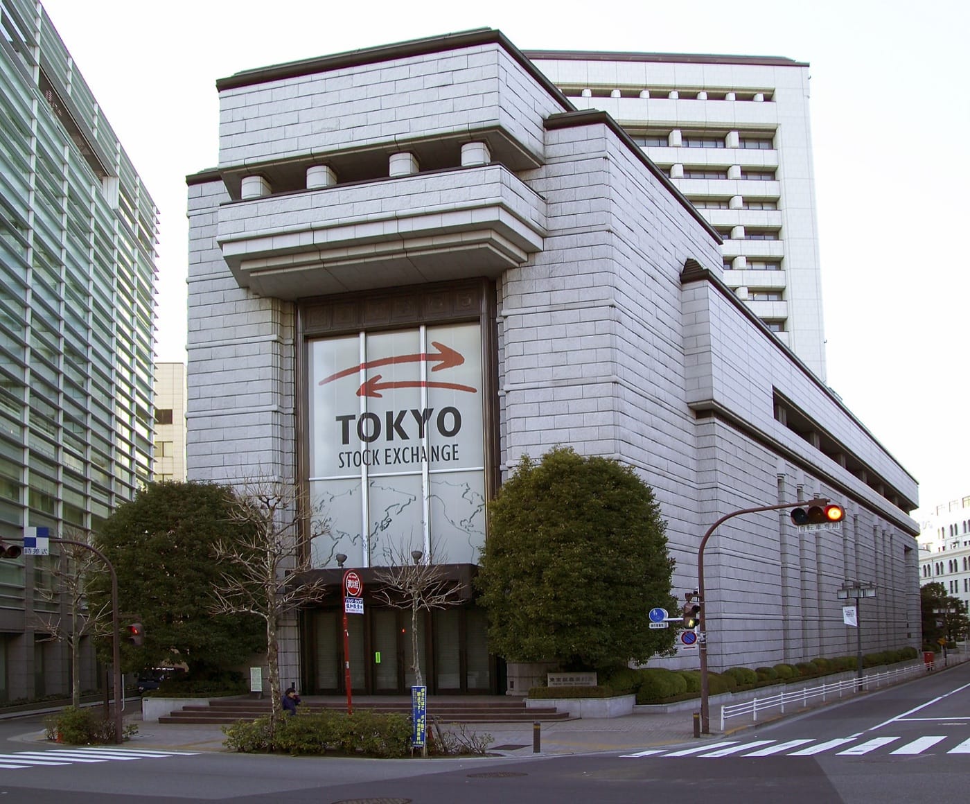 The Tokyo Stock Exchange building in Kabutocho, photographed by Fg2 and released to the public domain. Japan was the largest country weight in VEU on June 30, 2026